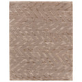 Metro Velvet Hand Knotted Wool Viscose Beige Area Rug 9 X 12