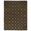 Metro Velvet Hand Knotted Wool Viscose Khaki Area Rug 9 X 12