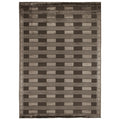 Metro Velvet Hand Knotted Wool Viscose Khaki Area Rug