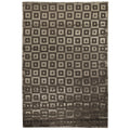 Metro Velvet Hand Knotted Wool Viscose Khaki Area Rug