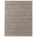 Metro Velvet Hand Knotted Wool Viscose Light Beige Area Rug