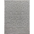 Metro Velvet Hand Knotted Wool Viscose Silver Area Rug