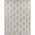 Metro Velvet Hand Knotted Wool Viscose Silver Area Rug 8 X 10