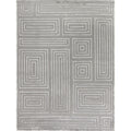 Metro Velvet Hand Knotted Wool Viscose Silver Area Rug