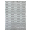 Metro Velvet Hand Knotted Wool Viscose Silver Area Rug