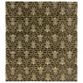 Metro Hand Knotted New Zealand Wool Brown Ivory Area Rug