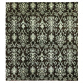 Metro Hand Knotted New Zealand Wool Brown Light Blue Area Rug