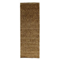 Metro Hand Knotted New Zealand Wool Gold Area Rug 26 X 76