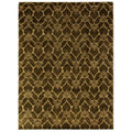 Metro Hand Knotted New Zealand Wool Green Ivory Area Rug 9 X 12