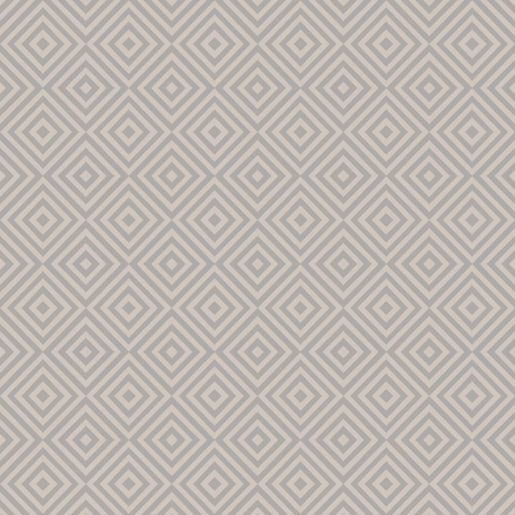 Metropolitan Grey Geometric Diamond Wallpaper