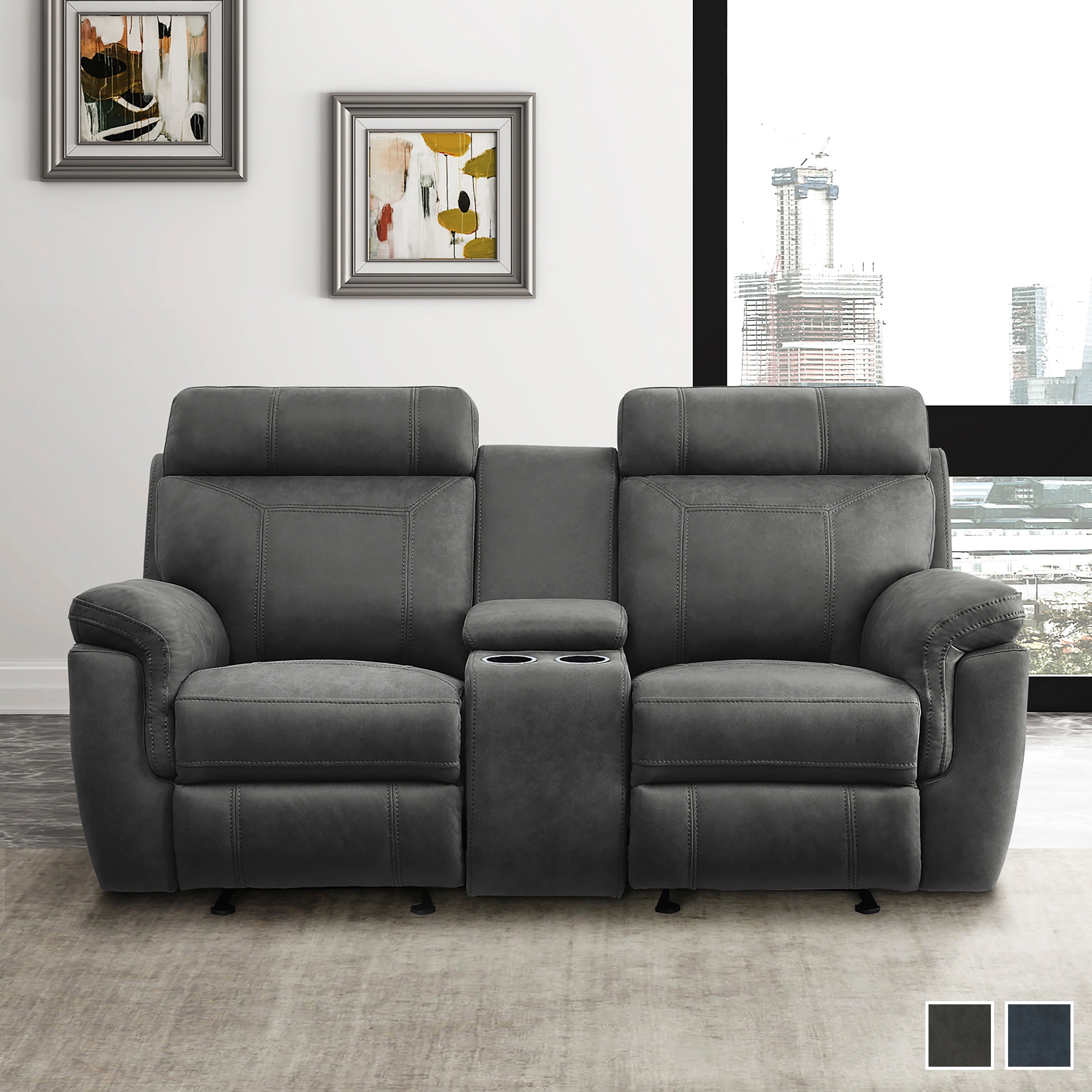 Metz Double Glider Reclining Loveseat