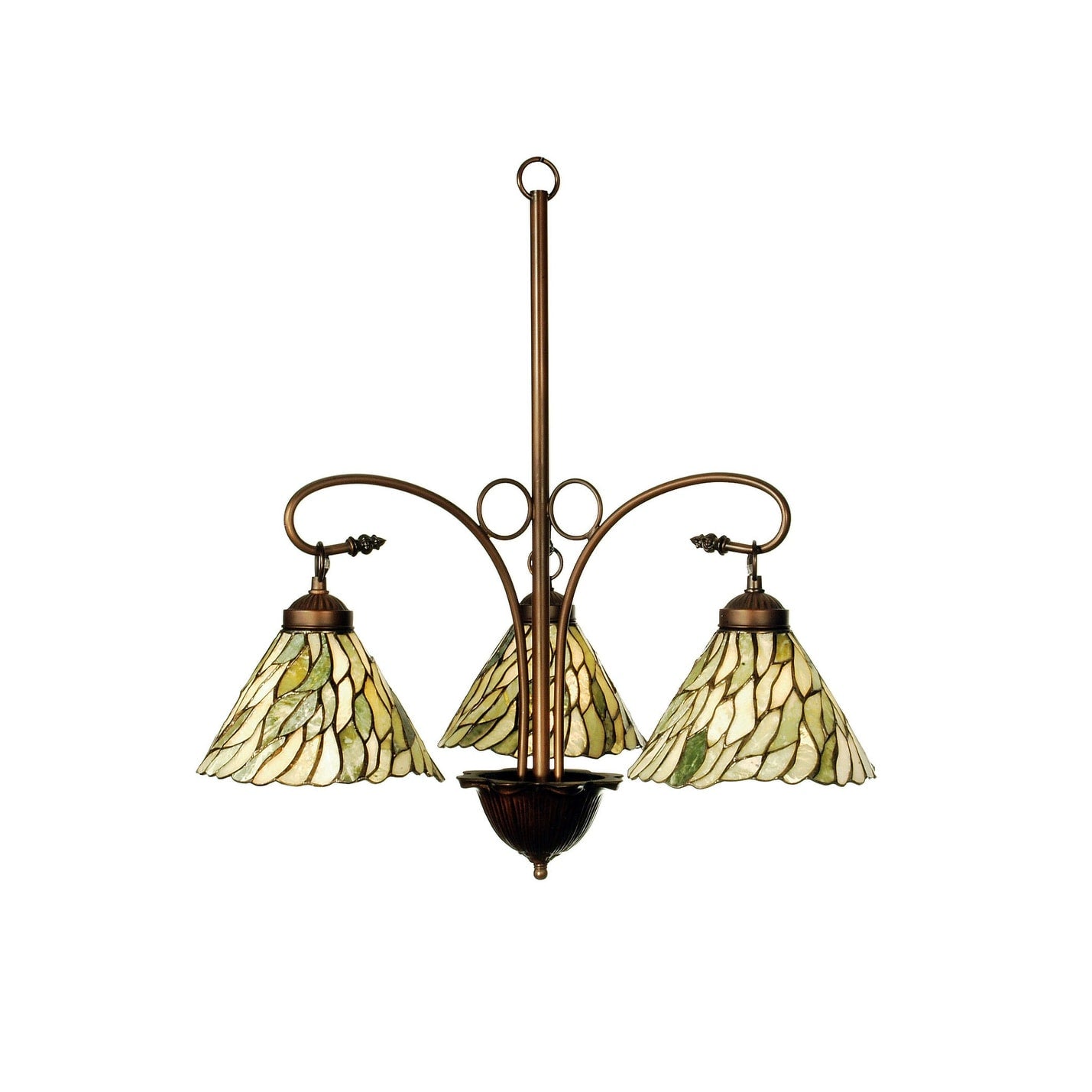 Meyda Tiffany Willow Jadestone 3 Light 30 Wide Chandelier With