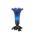 Meyda Tiffany 8 H Blue Pond Lily Accent Lamp