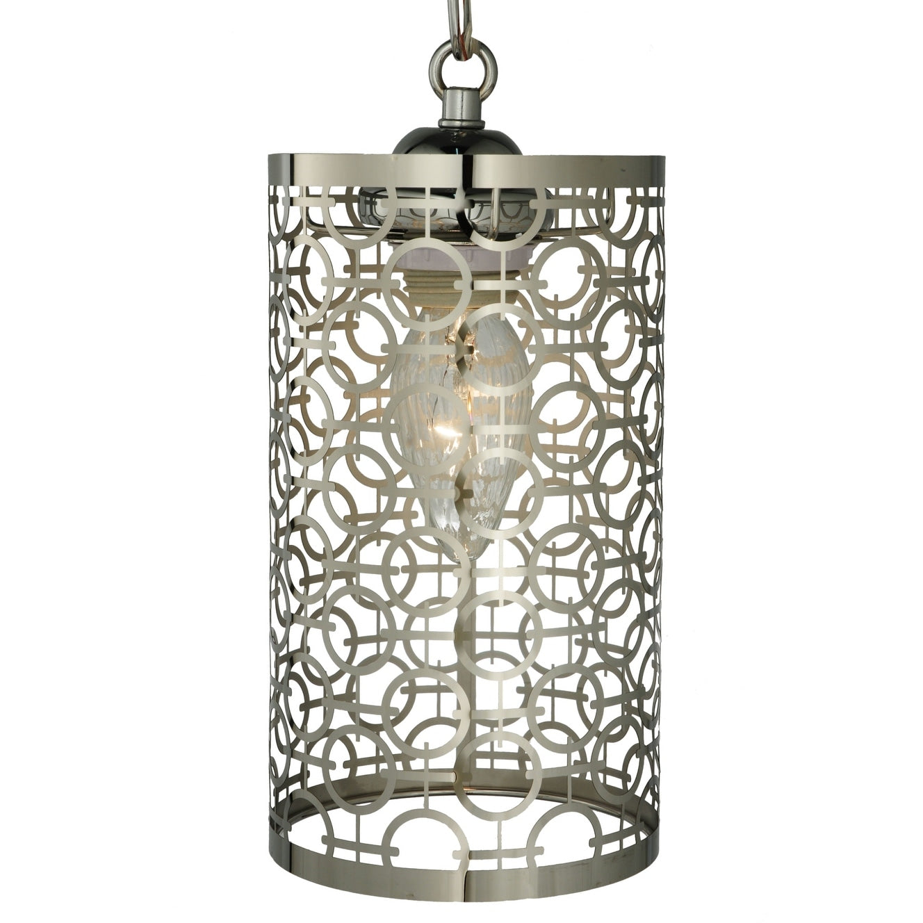 Meyda Tiffany 126758 Deco 1 Light 5 Wide Hand Crafted Pendant With