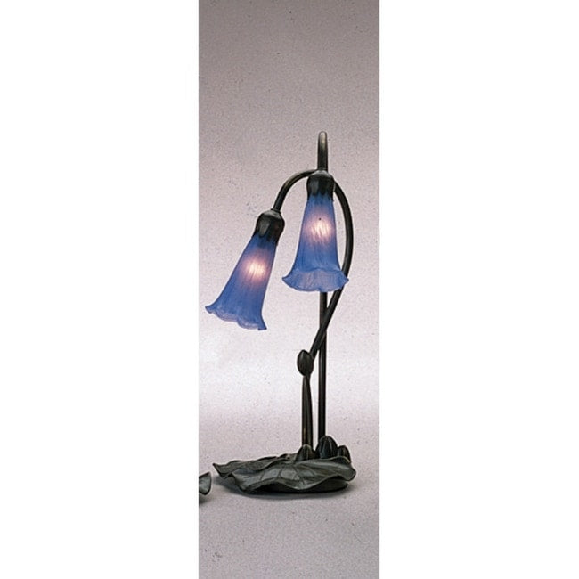 Meyda Tiffany Stained Glass Tiffany Desk Lamp From The Lilies