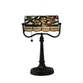 Meyda Tiffany Vineyard Bankers 1 Light 15.25 Tall Hand Crafted Table