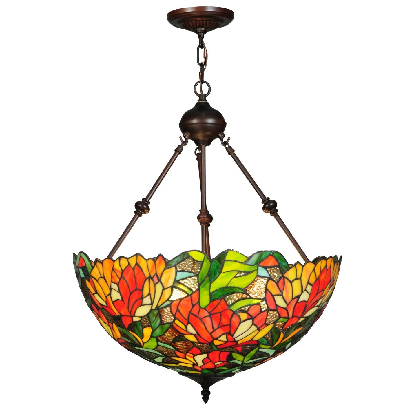 Meyda Tiffany 134531 Lamella 3 Light 20.25 Wide Hand Crafted Pendant