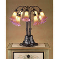 Meyda Tiffany Stained Glass Tiffany Table Lamp From The Lilies