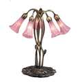 Meyda Tiffany Stained Glass Tiffany Table Lamp From The Lilies
