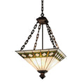 Meyda Tiffany 2 Light 24 Wide Pendant With Handmade Shade