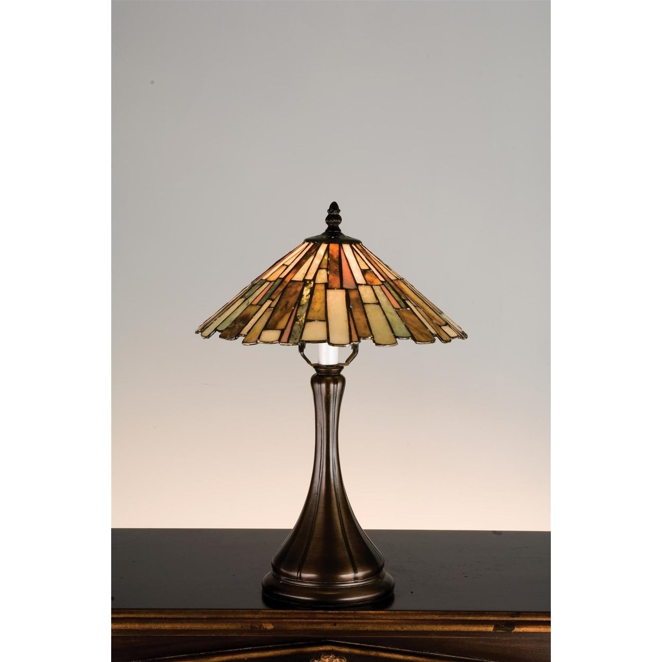 Meyda Tiffany Stained Glass Tiffany Table Lamp From The Jadestone