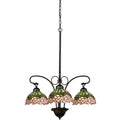 Meyda Tiffany 19895 Cabbage Rose 3 Light 24 Wide Chandelier With