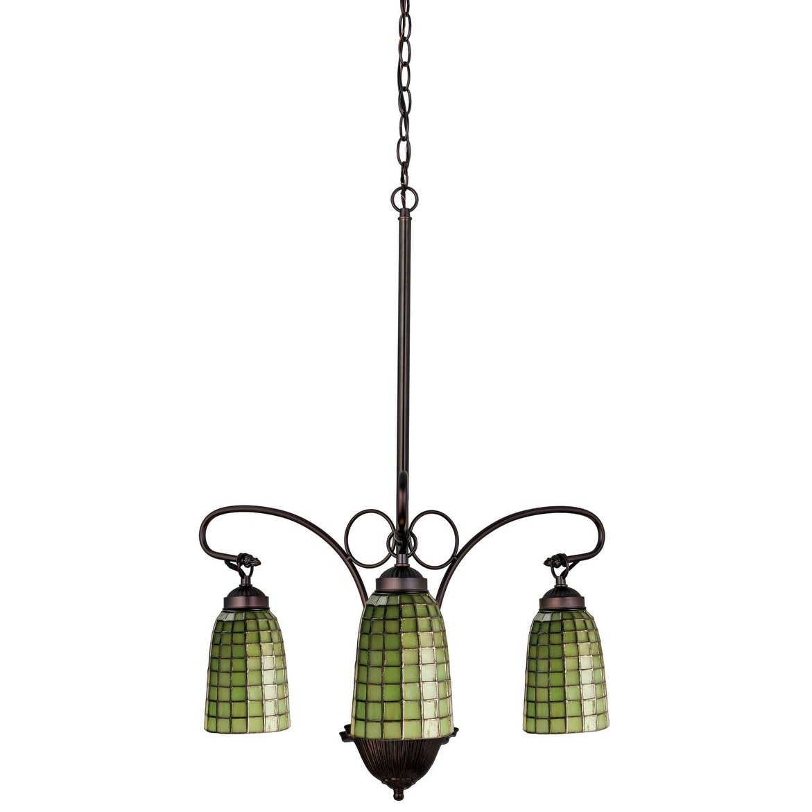 Meyda Tiffany Terra Verde 3 Light 20 1 2 Wide Chandelier With Tiffany
