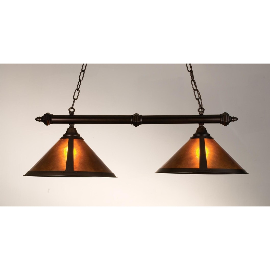 Meyda Tiffany 18857 Craftsman Mission Island Billiard Fixture From