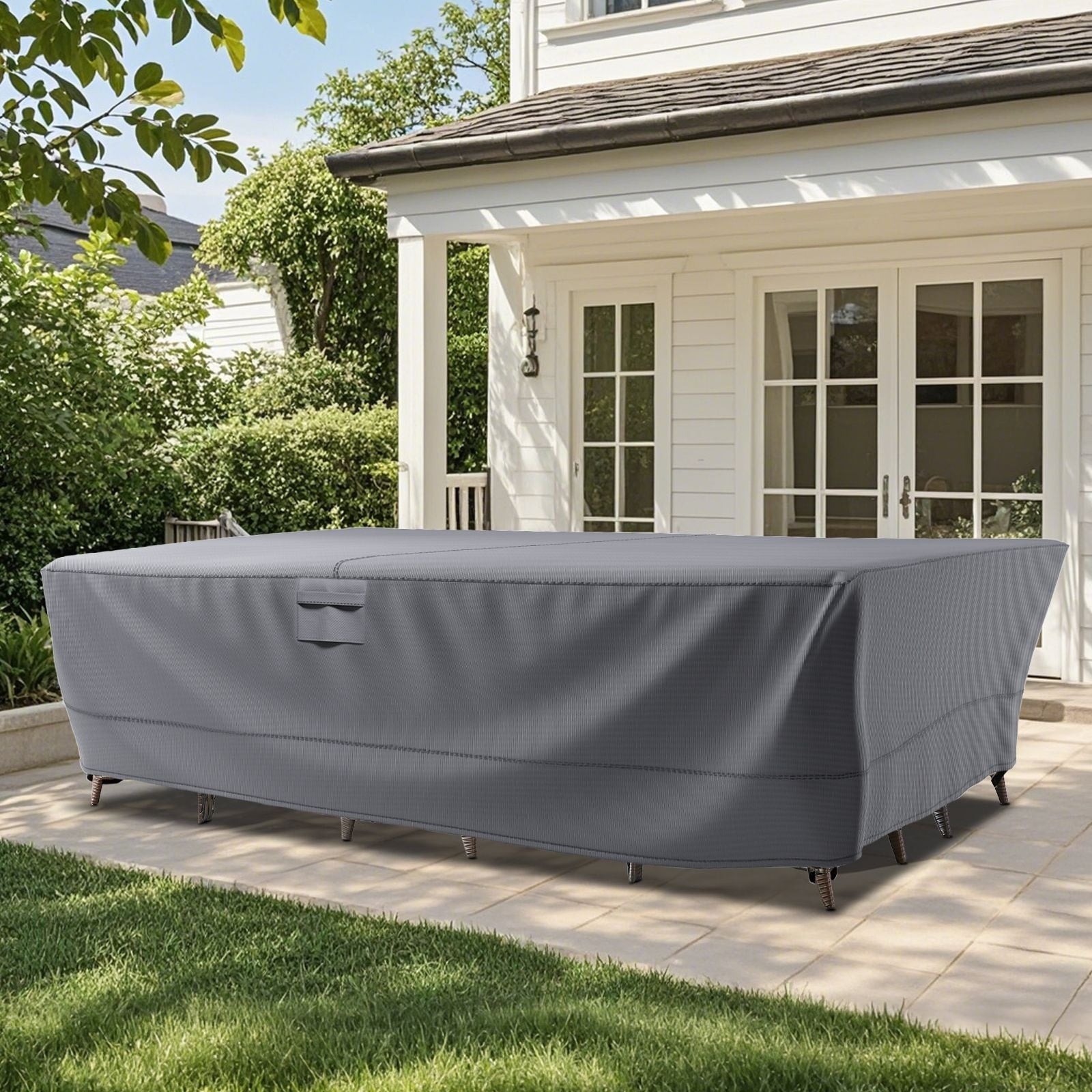 Meyreso Waterproof Heavy Duty Patio Furniture Cover 600D Oxford Breathable Windproof