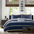 Mi Zone Garrett Navy Printed Comforter Set