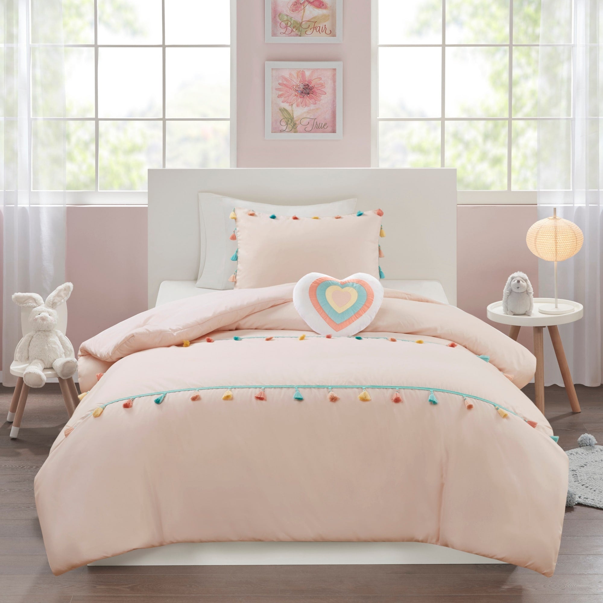 Mi Zone Kids Tanya White Tassel Comforter Set