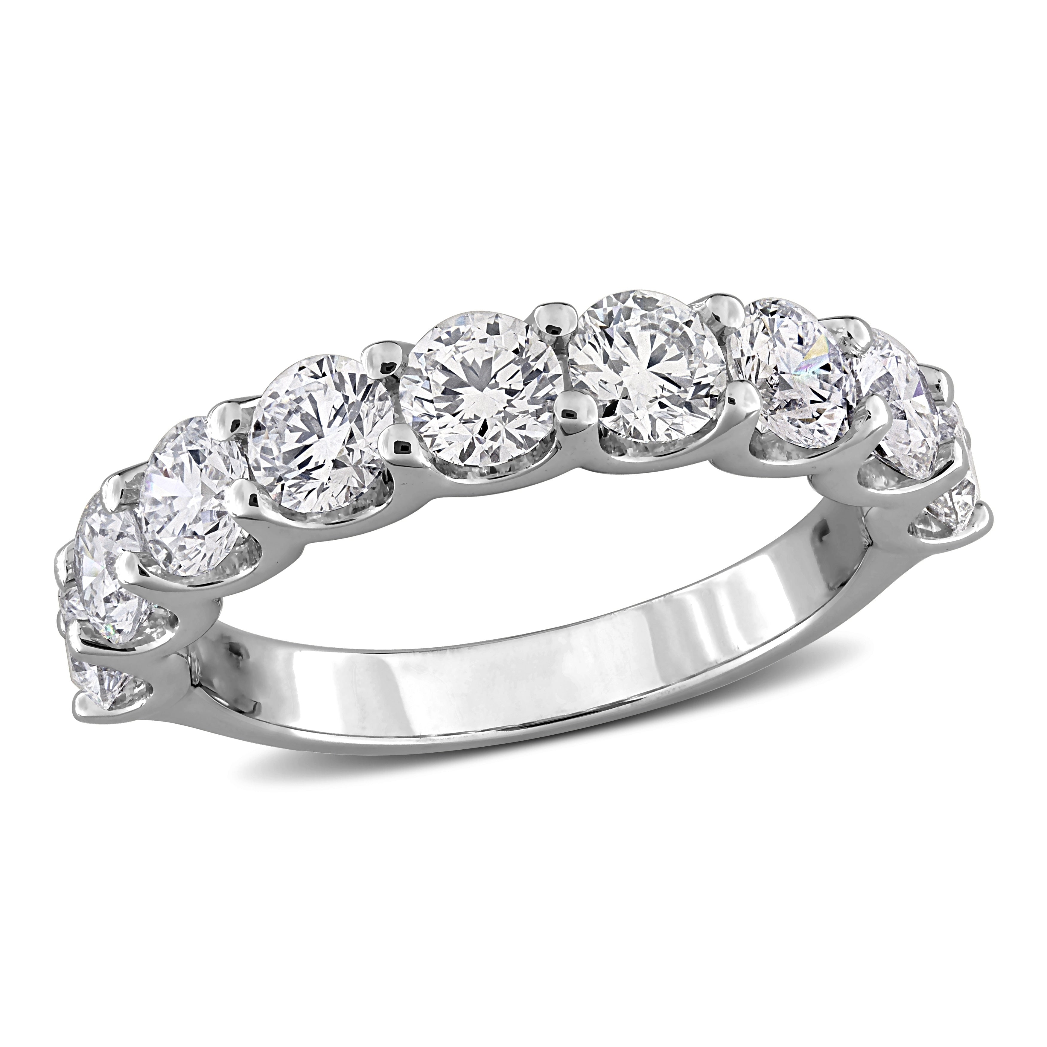 Miadora 1 2Ct 2 1 4Ct Tdw Lab Grown Diamond Anniversary Band In Sterling Silver