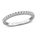 Miadora 1 4Ct Tw Lab Grown Diamond Anniversary Ring In Sterling Silver