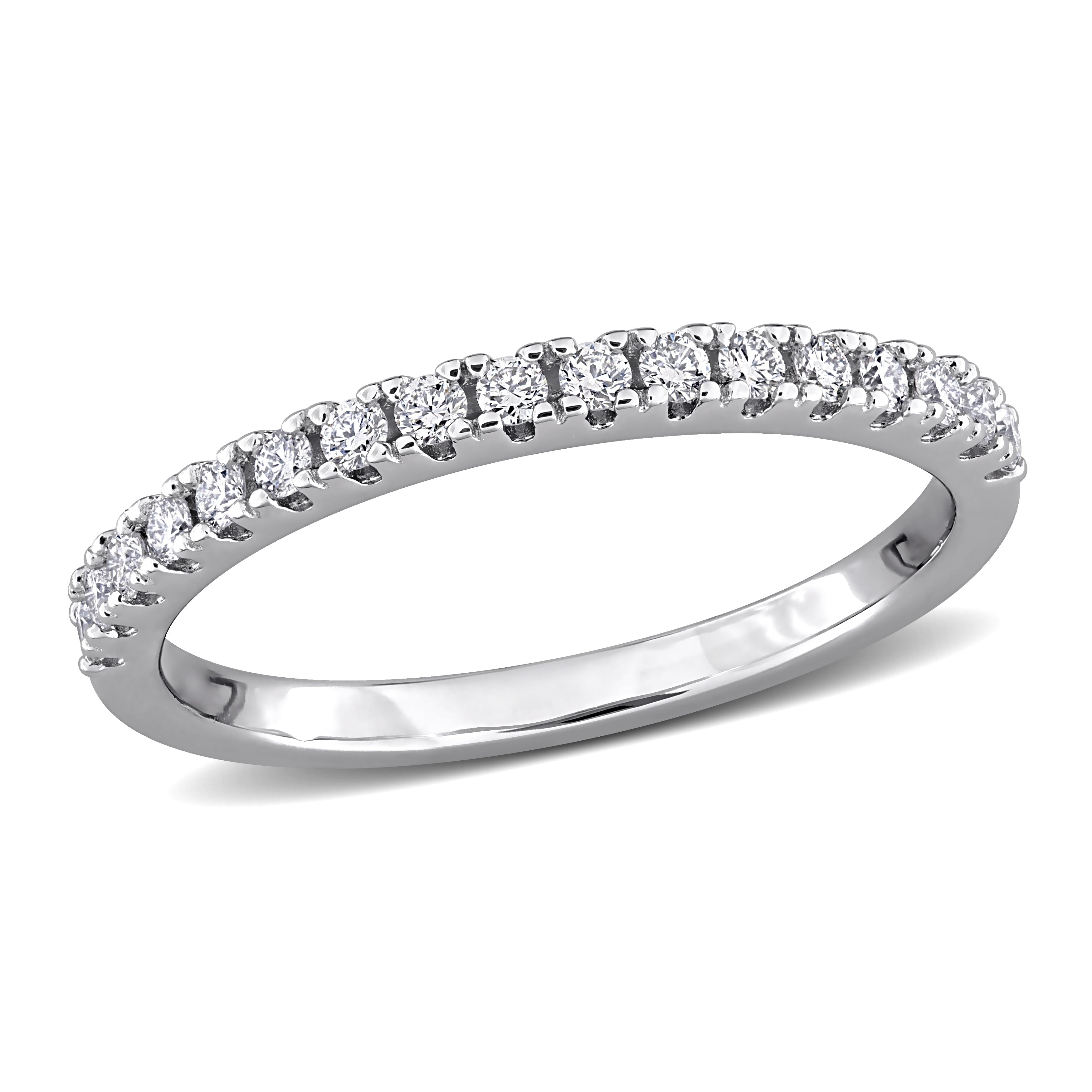 Miadora 1 4Ct Tw Lab Grown Diamond Anniversary Ring In Sterling Silver