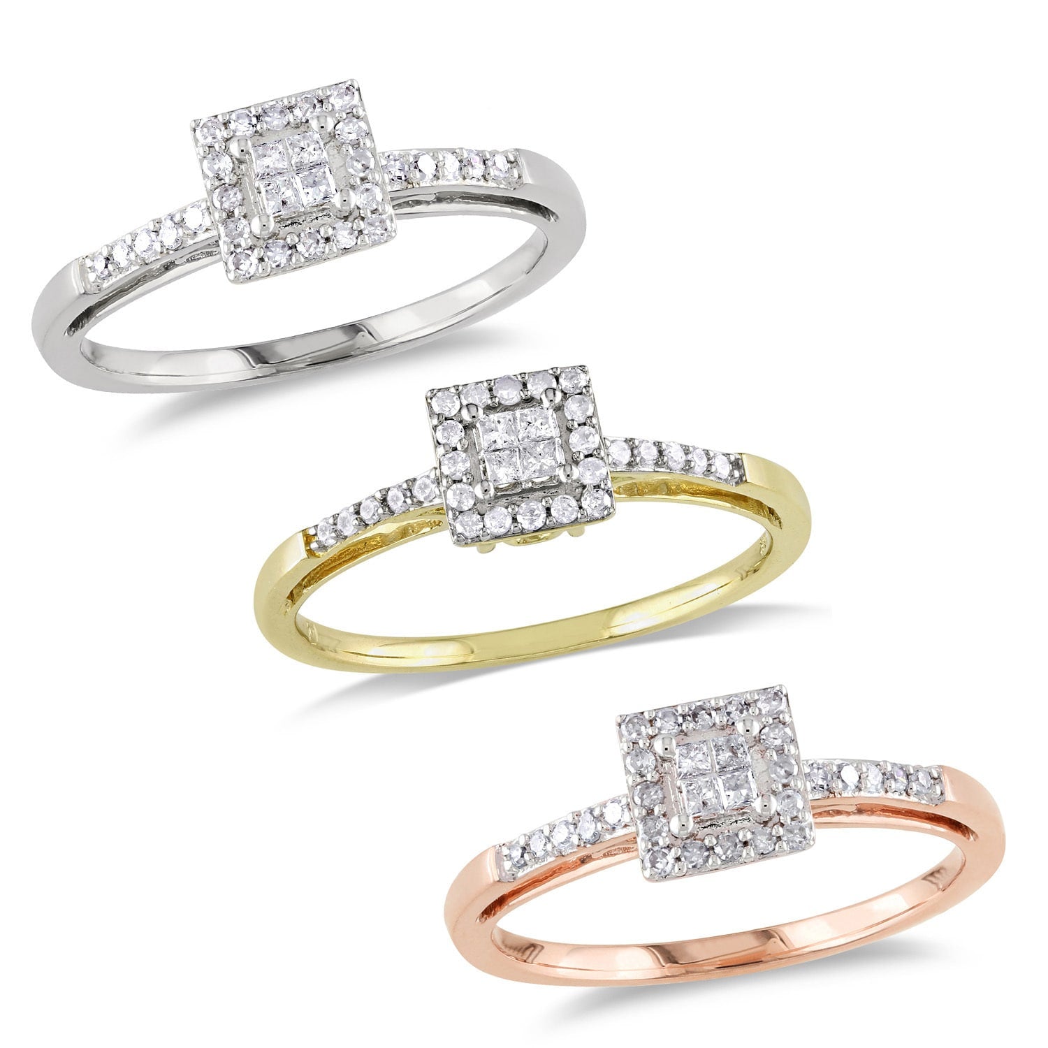 Miadora 10K Gold 1 5Ct Tdw Diamond Ring