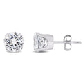 Miadora 10K Gold Created White Sapphire Stud Earrings