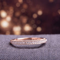 Miadora 10K Rose Gold 1 10Ct Tdw Diamond Stackable Anniversary Band