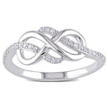 Miadora 10K White Gold 1 6Ct Tdw Diamond Infinity Ring