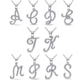 Miadora 10K White Gold 1 6Ct Tdw Diamond Initial Necklace 17 L