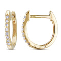 Miadora 10K Yellow Gold 1 10Ct Tdw Diamond Cuff Hoop Earrings