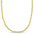Miadora 10K Solid Yellow Gold 18 Inch Rope Chain Necklace