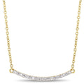 Miadora 10K Yellow Gold Diamond Accent Stationed Bar Necklace