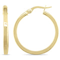 Miadora 10K Yellow Gold Thin And Round Hoop Earrings