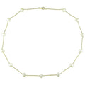 Miadora 10K Yellow Gold White Cultured Freshwater Pearl Necklace 5.5 6Mm