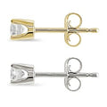 Miadora 14K Gold 1 3Ct Round Diamond Stud Earrings