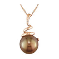 Miadora 14K Pink Gold Brown Cultured Freshwater Pearl Pendant