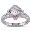 Miadora 14K Two Tone Gold 1 1 2Ct Tdw Diamond Engagement Ring White