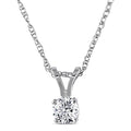 Miadora 14K White Or Yellow Gold 1 4Ct Tdw Diamond Solitaire Drop Necklace