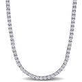Miadora 14K White Gold 7 1 10Ct Tdw Diamond Tennis Necklace