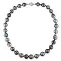 Miadora 14K White Gold Tahitian Pearl Necklace 10 11 Mm